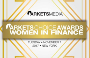 Markets Media’s third annual Markets Choice Awards: Women in Finance luncheon took place on Tuesday, November 7, Andrea Tinianow